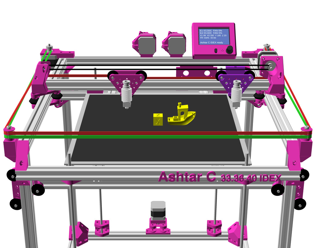 Core xy 3d принтер схема