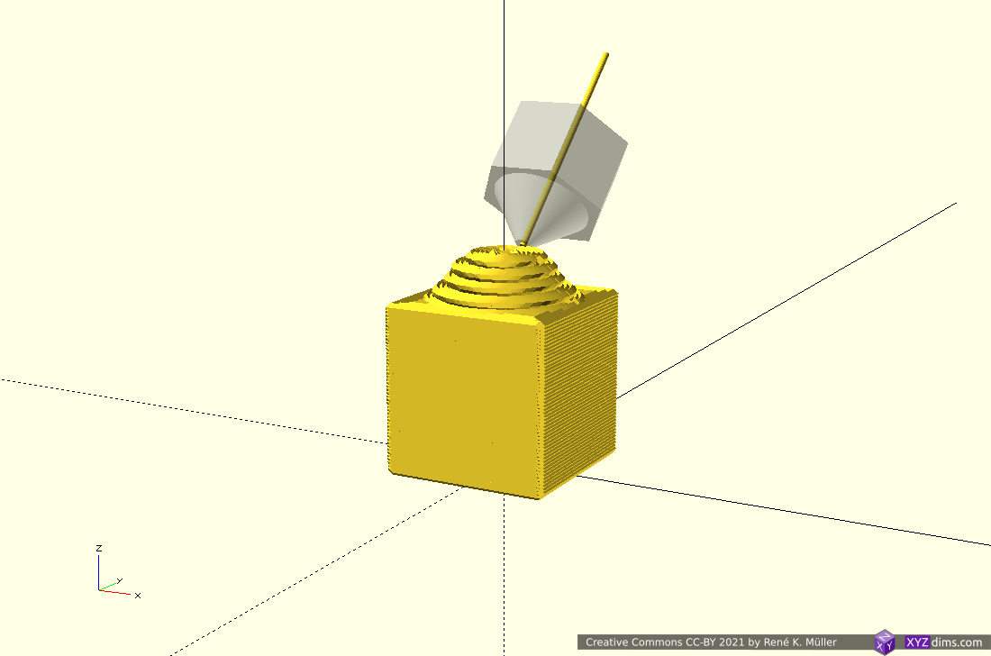 3D Printing: Non-Planar “Balcony” Overhang with 3-axis FDM Printer ...
