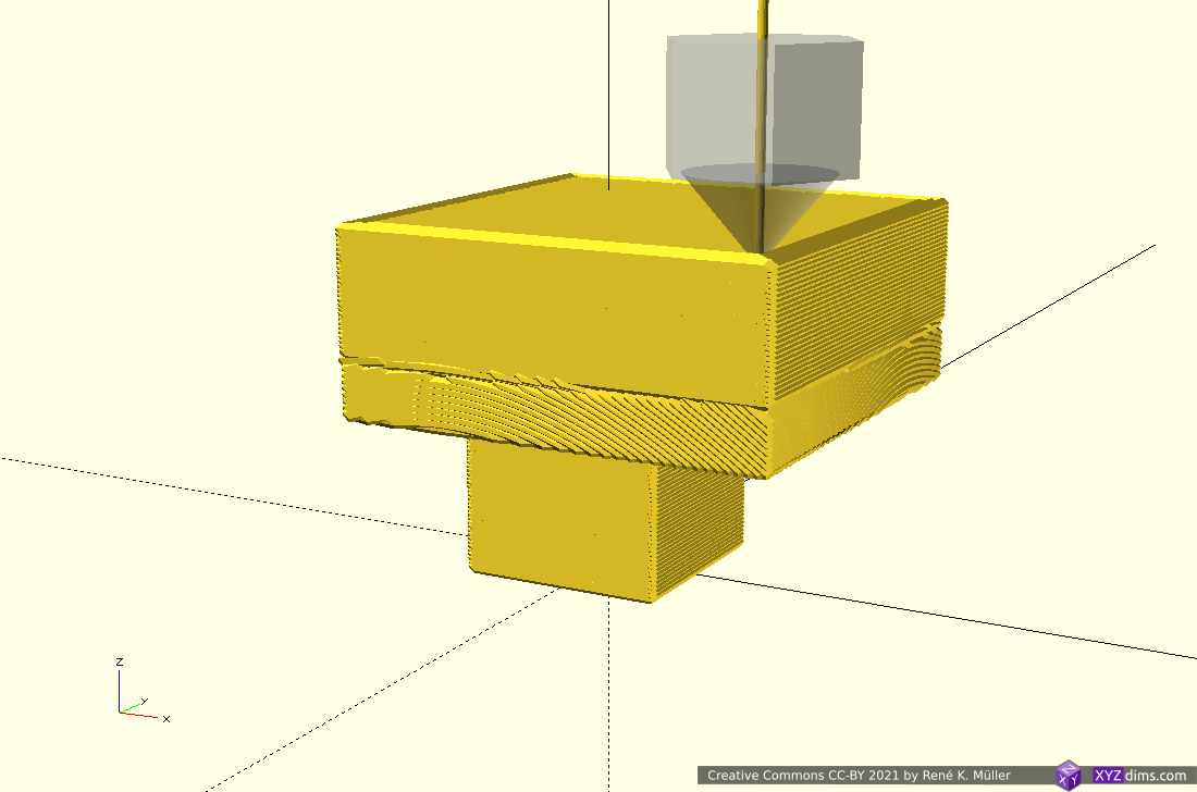 3D Printing: Non-Planar “Balcony” Overhang with 3-axis FDM Printer ...